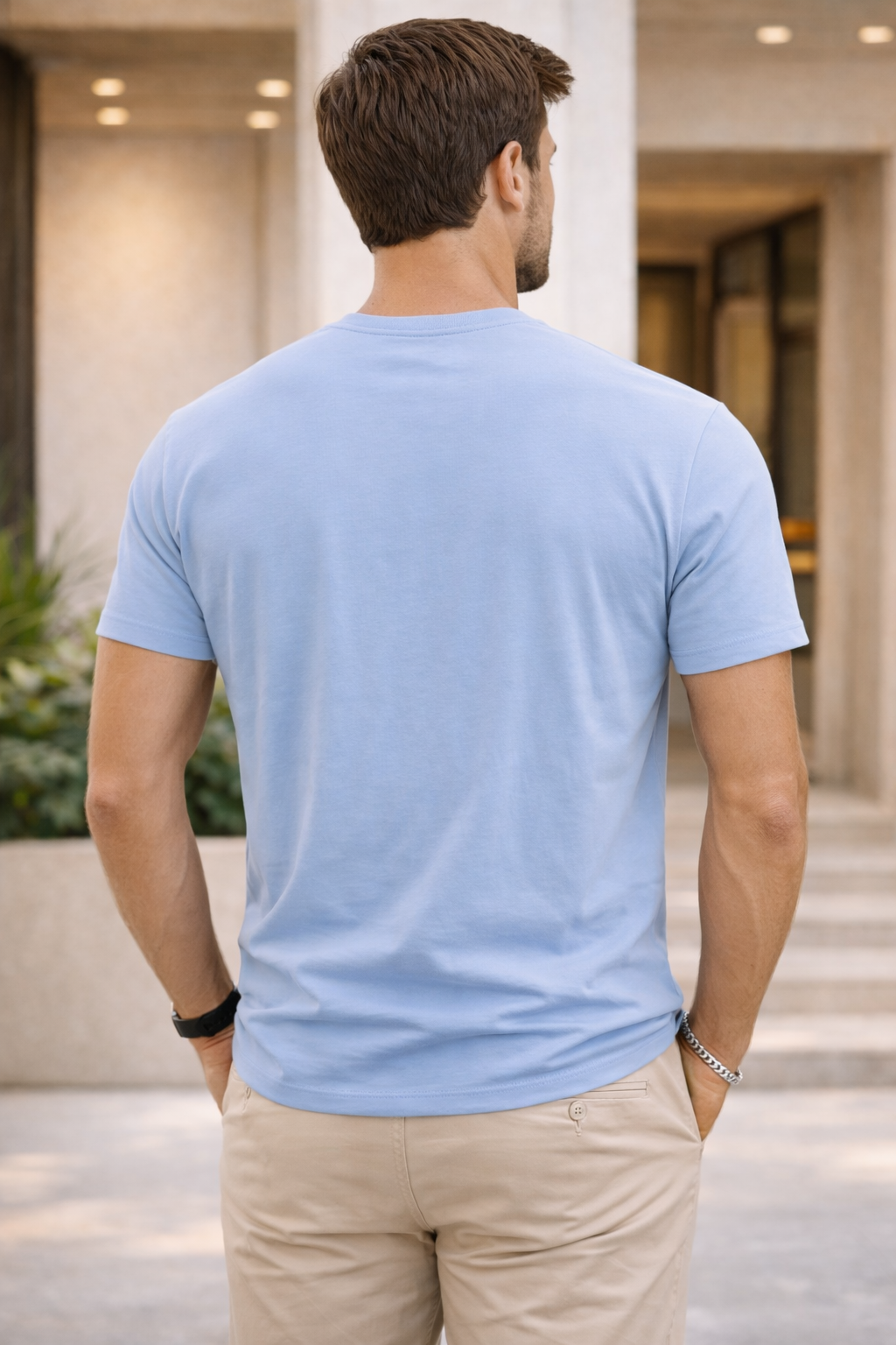CLN-KONTÜRLÜ BASKI B.YAKA T-SHIRT