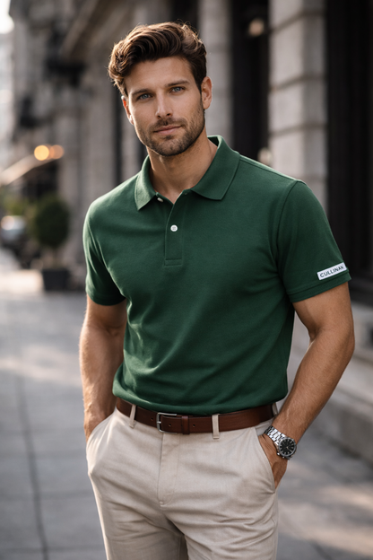 CLN-DUZ LOGOSUZ POLO YAKA T-SHIRT