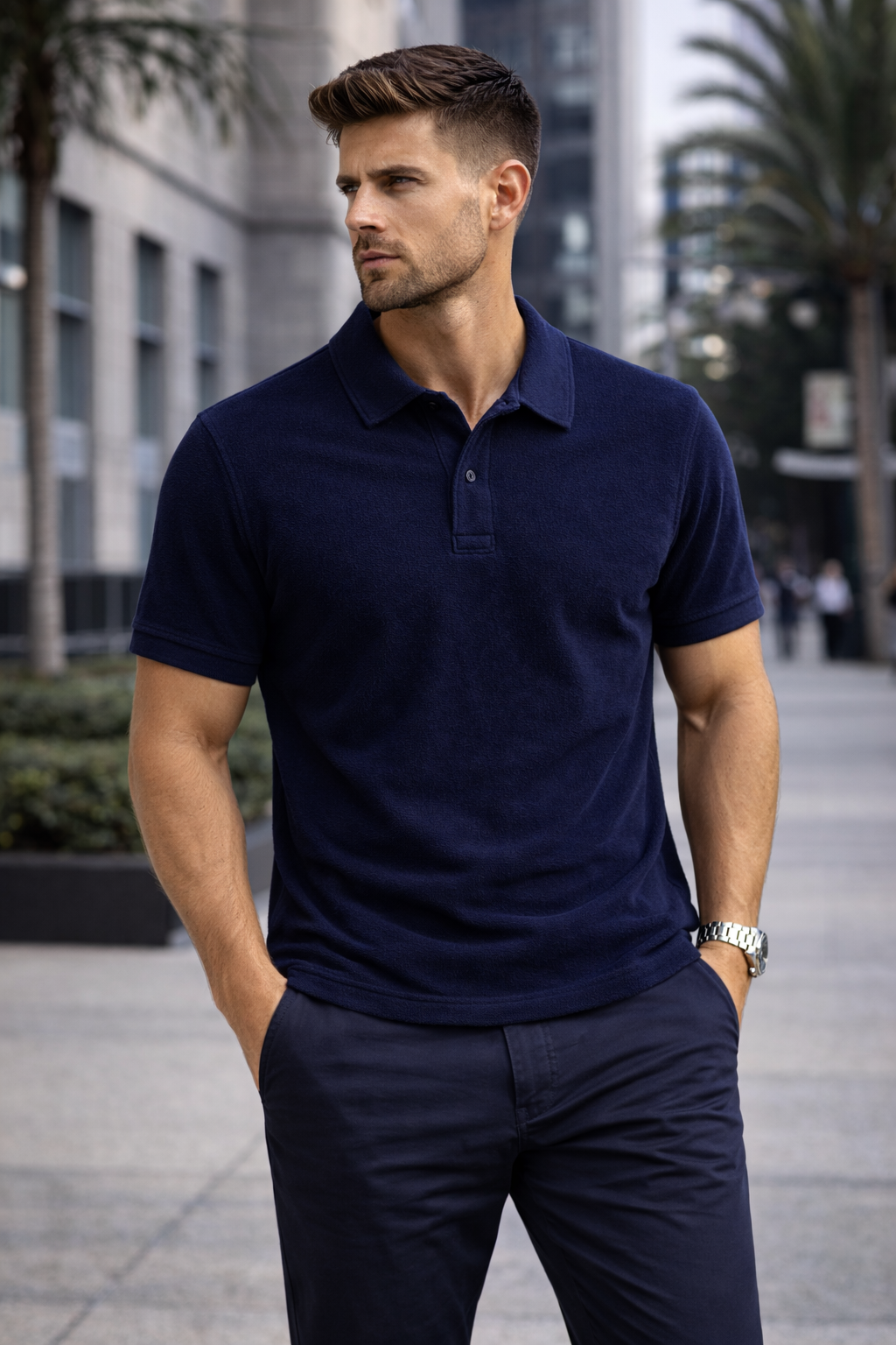 CLN- POLO YAKA HAVLU T-SHIRT