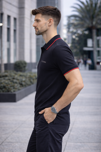CLN-KOLU CIZGILI POLO YAKA TSHIRT