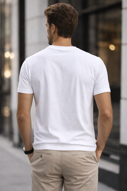 CLN- DUZ BISIKLET YAKA TSHIRT