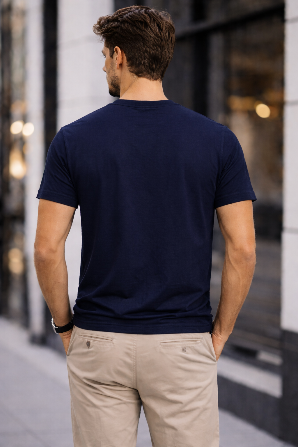 CLN- DUZ BISIKLET YAKA TSHIRT