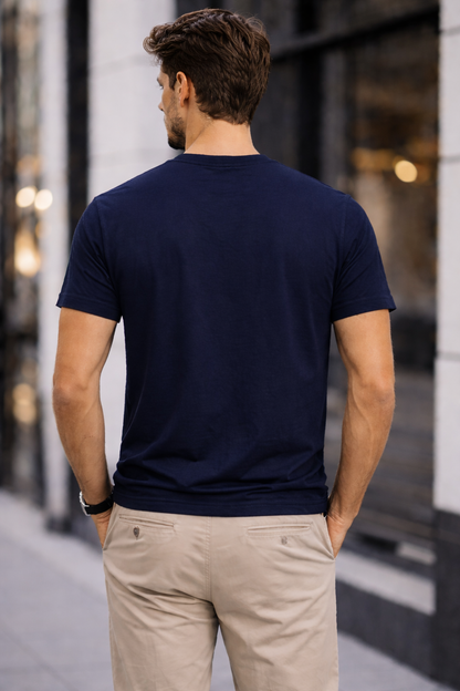 CLN- DUZ BISIKLET YAKA TSHIRT