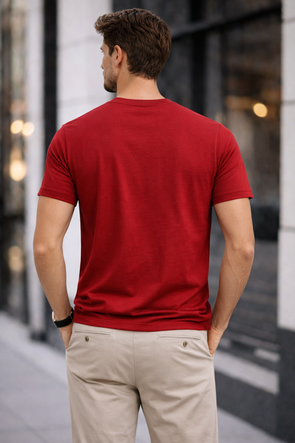 CLN- DUZ BISIKLET YAKA TSHIRT