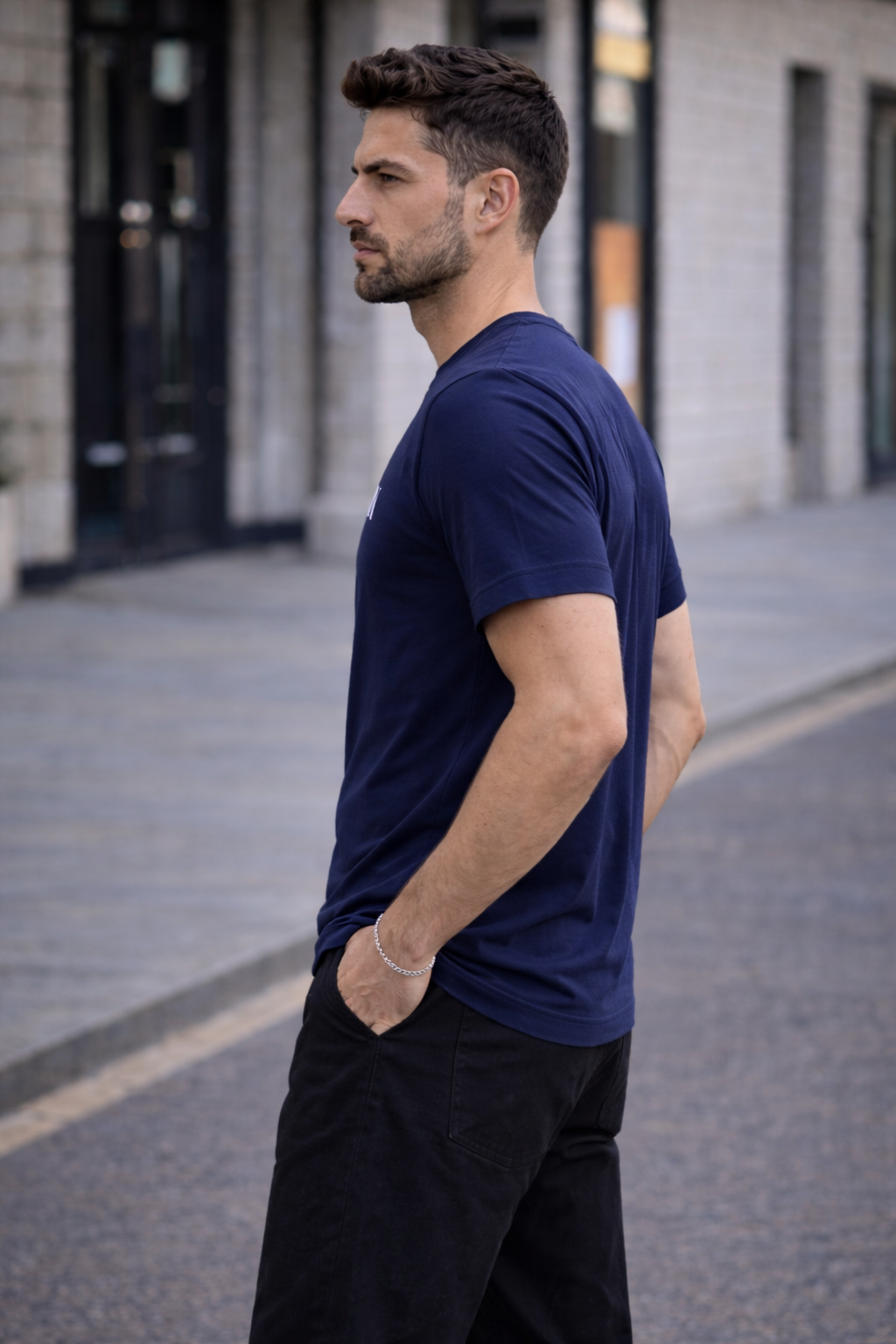 CLN-DOLU BASKI B.YAKA TSHIRT