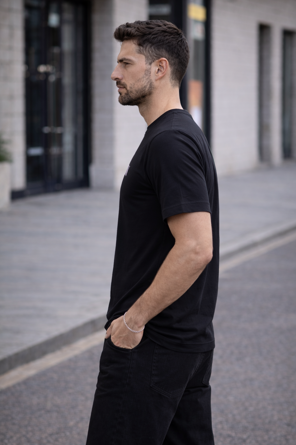 CLN-DOLU BASKI B.YAKA TSHIRT