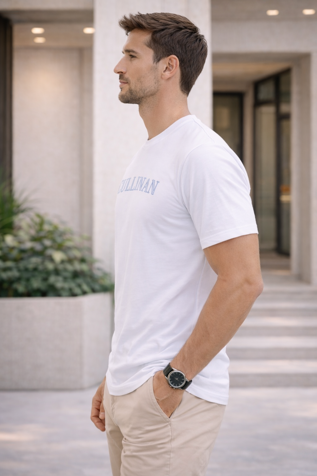 CLN-KONTÜRLÜ BASKI B.YAKA TSHIRT